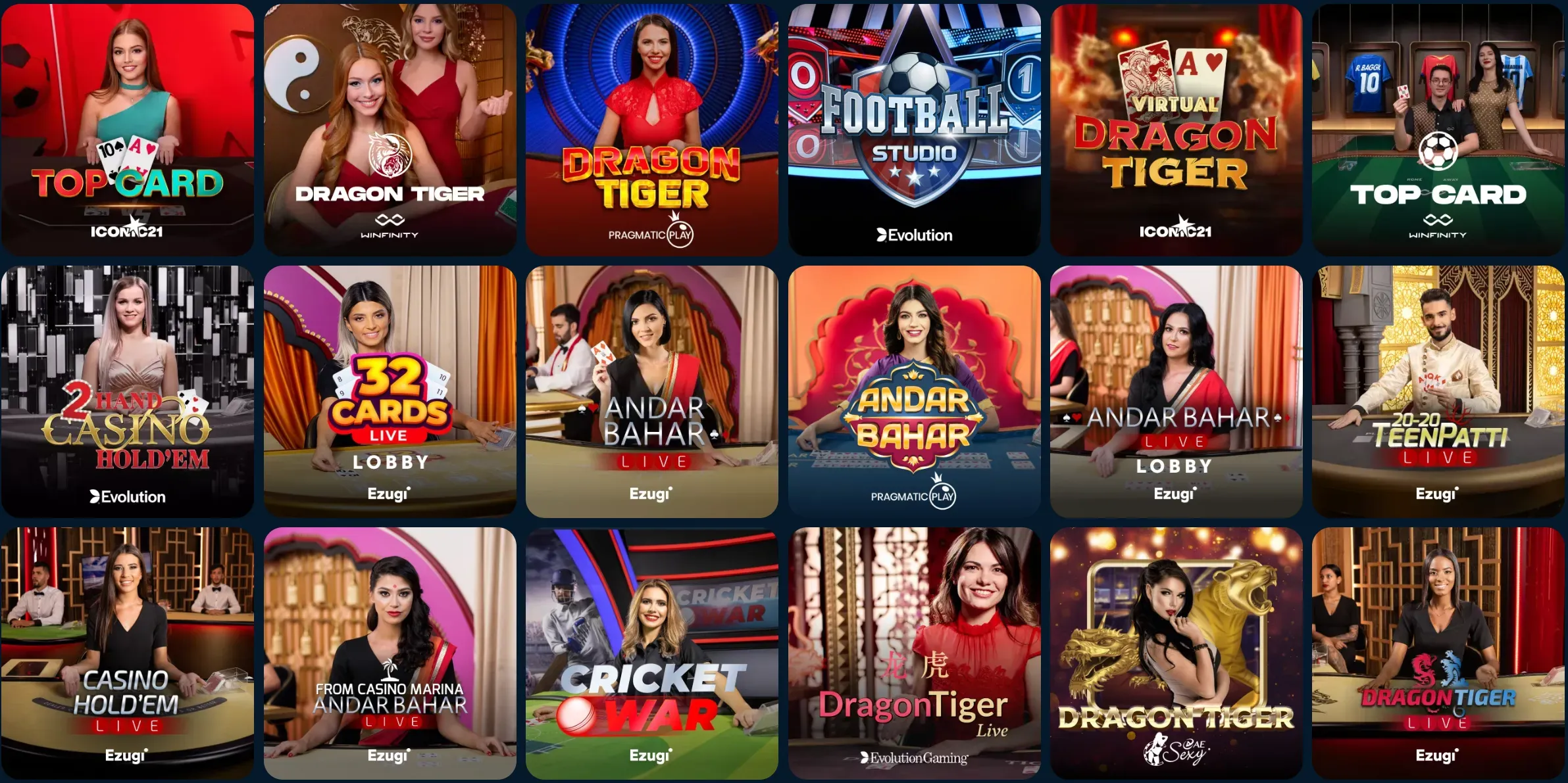 Aureonplay Casino overige live spellen